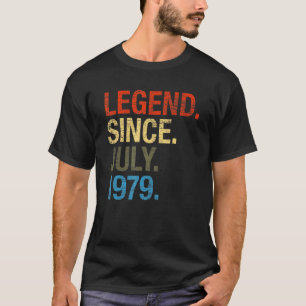 43 Jahre alte Legende seit Juli 1979 43. Geburtsta T-Shirt