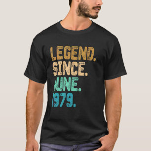 43 Jahre alte Legende Seit Juni 1979 43. Geburtsta T-Shirt
