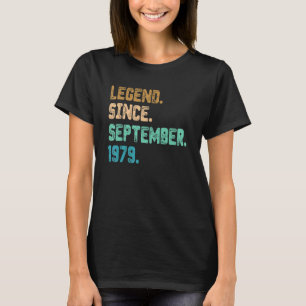 43 Jahre alte Legende seit September 1979 43. Gebu T-Shirt