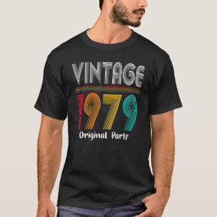 43 Jahre Geboren im Vintagen Jahr 1979 43. Geburts T-Shirt