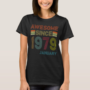 43 Jahre Phantastisch seit Januar 1979 43. Geburts T-Shirt