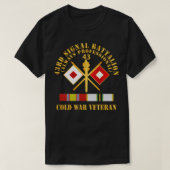 43. Signal Battalion ColdVeteran w COLD SVC X T-Shirt (Design vorne)