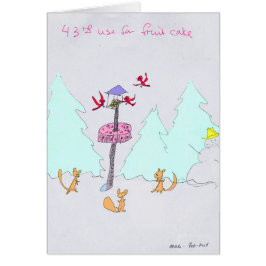 43. Verwendung für Fruitcake Holiday Grußkarte