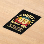 43 Years Ago All Parts Original 43th Birthday Acryleinladungen (Ablage )