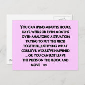 43c2aef0f traurige Auflösung Postkarte (Vorne/Hinten)