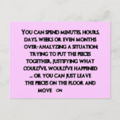 43c2aef0f traurige Auflösung Postkarte (Vorderseite)