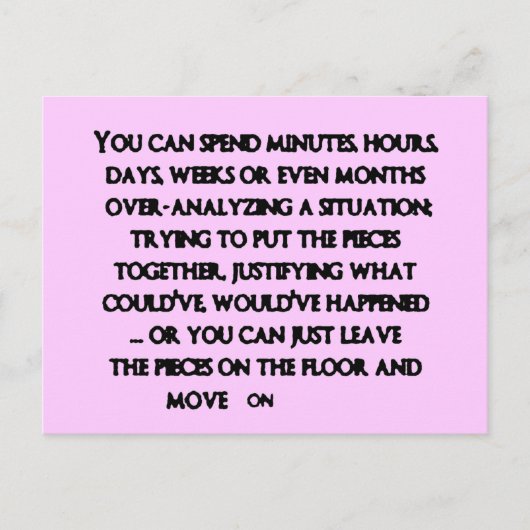 43c2aef0f traurige Auflösung Postkarte (Vorderseite)