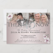 43rd Anniversary Soft Blush Orchid Einladung (Vorderseite)