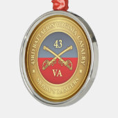 43rd Battalion, Virginia Cavalry (Mosby's Rangers) Silbernes Ornament (Links)