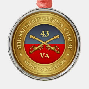 43rd Battalion, Virginia Cavalry (Mosby's Rangers) Silbernes Ornament