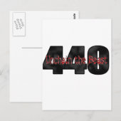 440 Mopar-Biest Postkarte (Vorne/Hinten)