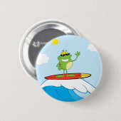 4419-Happy-Frog-while-surfing FAPPY SURFER FROG CA Button (Vorne & Hinten)