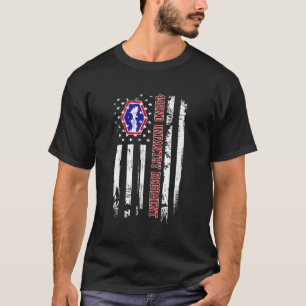 442. Infanterie Regit Veteran US Flag Veterans Day T-Shirt