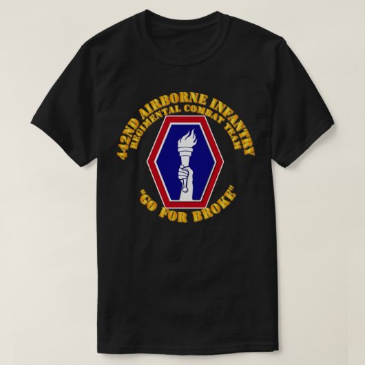 442. Infanteriekampfteam T-Shirt (Design vorne)