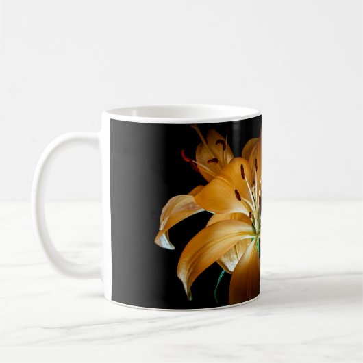 4448-Orange Lily Kaffeetasse (Links)