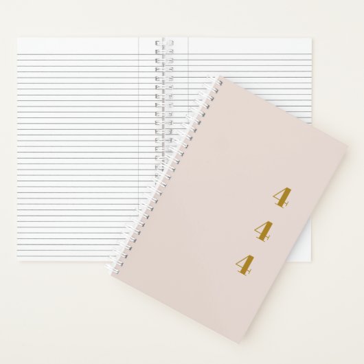 444 Angel Number Dankbarkeit Journal Notizblock (Innen)