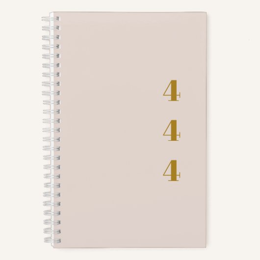 444 Angel Number Dankbarkeit Journal Notizblock (Vorderseite)