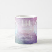 444 Angel Numbers Chakra Angels Wings Kaffeetasse (Mittel)