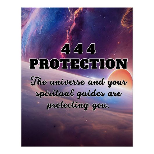 444 ANGEL NUMMER POSTER (Vorderseite)