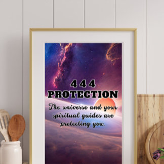 444 ANGEL NUMMER POSTER