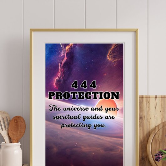 444 ANGEL NUMMER POSTER