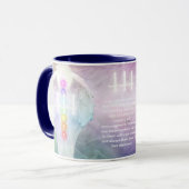 444 Engel Numbers Chakra Angels Wings Kaffee Tasse (Vorderseite Links)