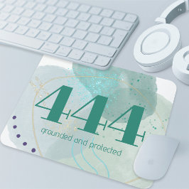 444 Engel-Zahl göttliche Schutzbejahung Mousepad