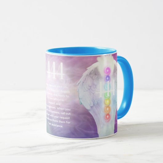 444 Engel Zahlen Bedeutung - Geschenke aus der Eso Tasse (VorderseiteRechts)