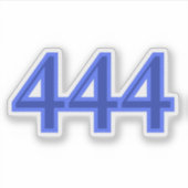 444 Engelszahl Segnungen Aufkleber (Vorderseite)