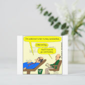 444 kalter Truthühner Cartoon Postkarte (Stehend Vorderseite)