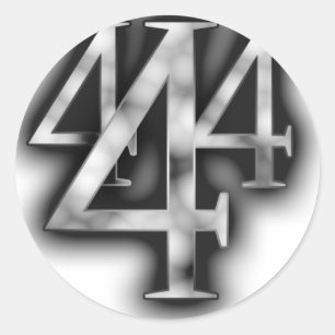 444round runder aufkleber