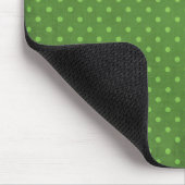 446_lilies GREEN COUNTRY PUNKTS PATTERN DOTS CI Mousepad (Ecke)