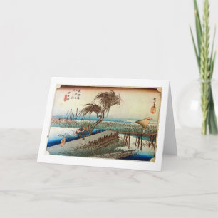 44. 四日市宿, 広重 Yokkaichi-juku, Hiroshige, Ukiyo-e Karte