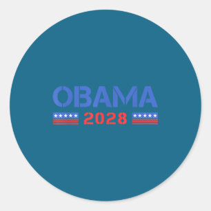 44-48 Michelle Barack Obama Für Präsident '28 Runder Aufkleber