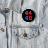 44 48 Obama 2028 48. US-Präsident Flagge Button (Beispiel)
