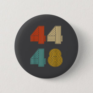 44 48 Obama 2028 Präsident Retro Vintage T-Shirt.p Button