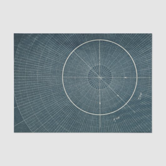 44,4 Grad - Vintages Diagramm Seidenpapier (Vorderseite)
