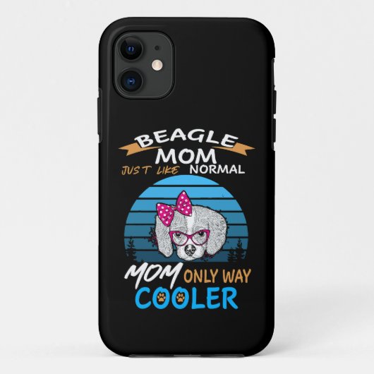 44 Beagle Mama Cooler Case-Mate iPhone Hülle (Rückseite)