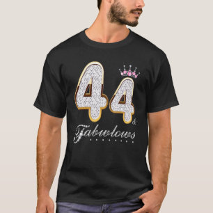 44 & Fabulous 44 Years Old 44. Birthday Diamond C T-Shirt