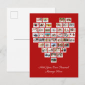 44 Foto-Collage Fügen Sie Ihre eigene Begrüßung We Postkarte (Vorne/Hinten)