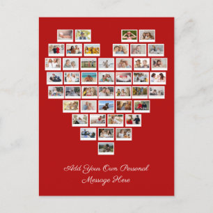 44 Foto-Collage Fügen Sie Ihre eigene Begrüßung We Postkarte