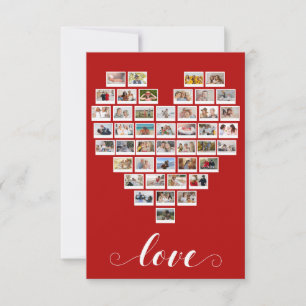 44 Foto-Collage Liebe Sofortbildkamera Film Herz Mitteilungskarte