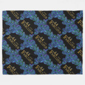 44. Geburtstag Fleecedecke (Vorderseite (Horizontal))