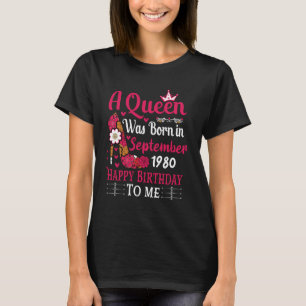 44. Geburtstag High Heel Eine Königin war im Septe T-Shirt