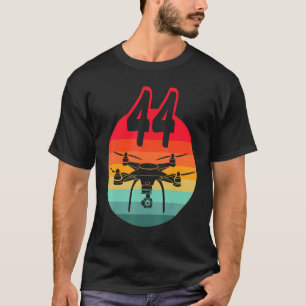 44. Geburtstag I Retro Remote Kontrolle Drohnen mi T-Shirt