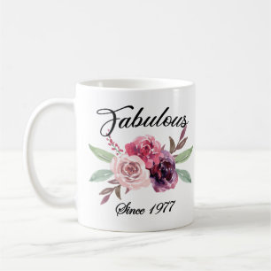 44. Geburtstag Idea Tasse, fabelhaft Seit 1977 Tas Kaffeetasse