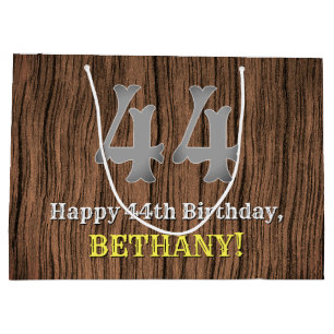 44. Geburtstag: Inspirierter Country Western Look, Große Geschenktüte