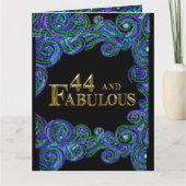 44. Geburtstag Karte (Vorderseite)
