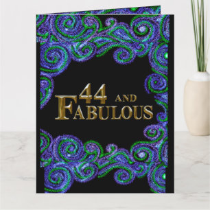 44. Geburtstag Karte