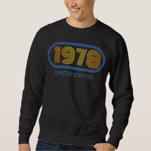 44. Geburtstag Ladys Mens 44 Jahre 1978 Geschenk 1 Sweatshirt